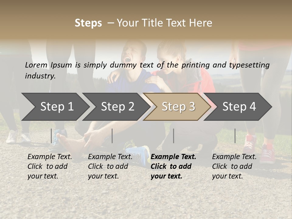 Sport Determination Action PowerPoint Template