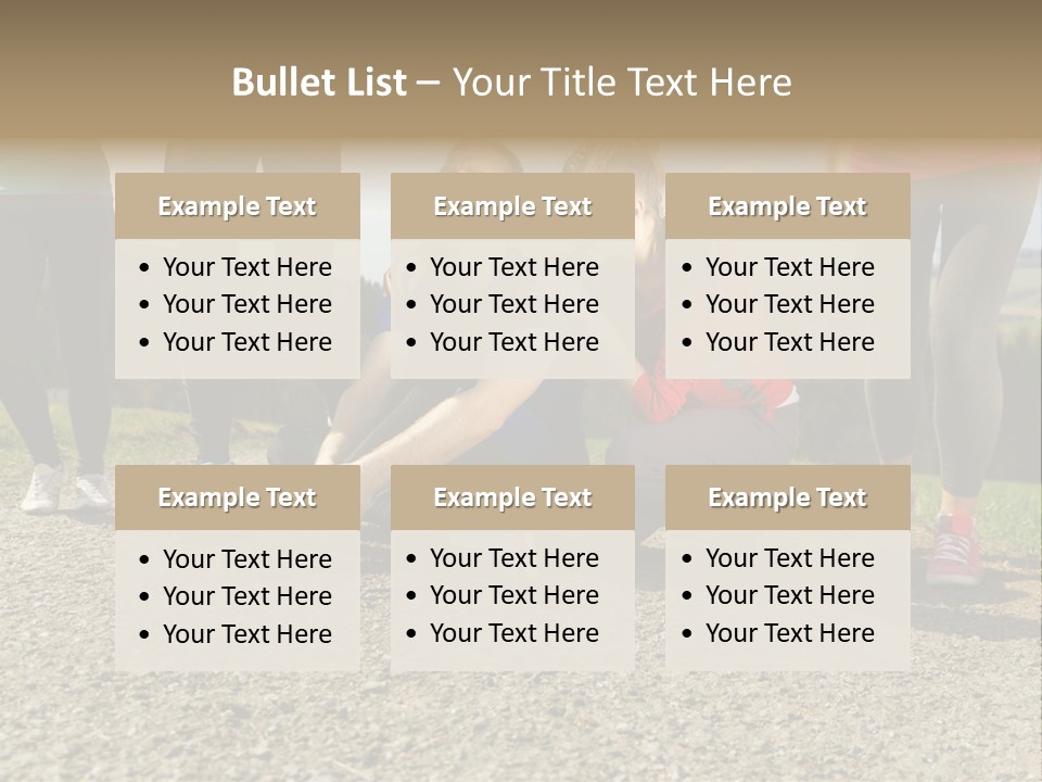 Sport Determination Action PowerPoint Template