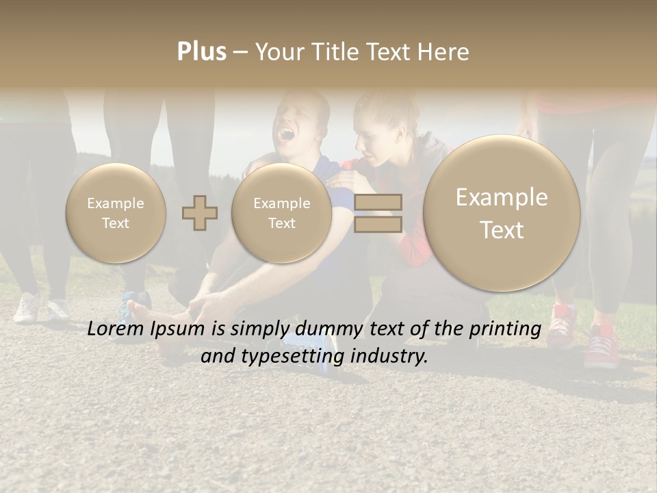 Sport Determination Action PowerPoint Template