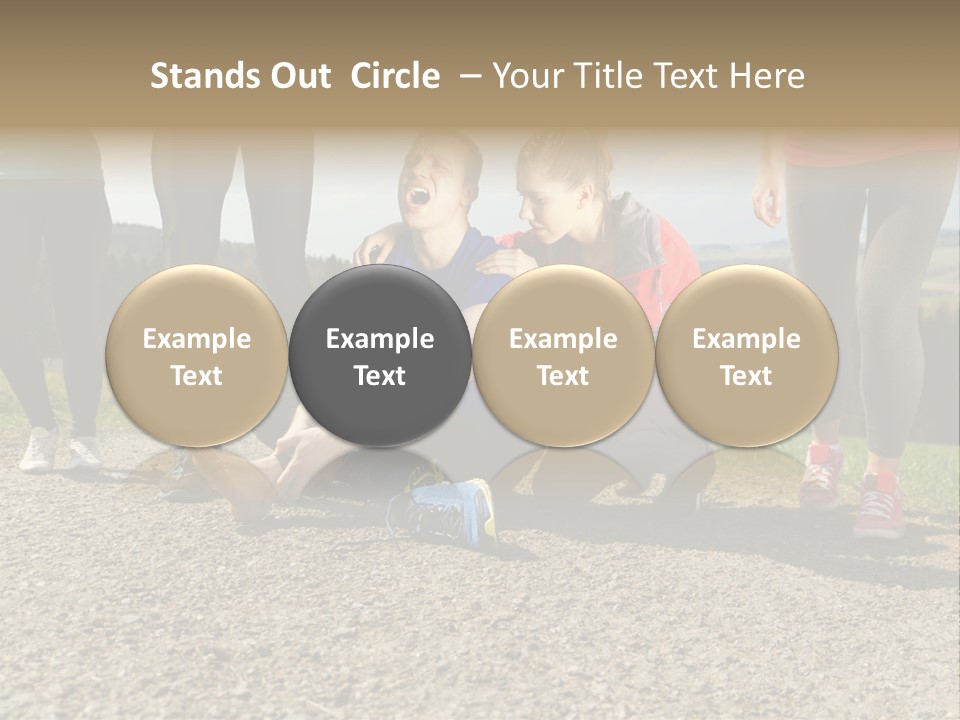 Sport Determination Action PowerPoint Template