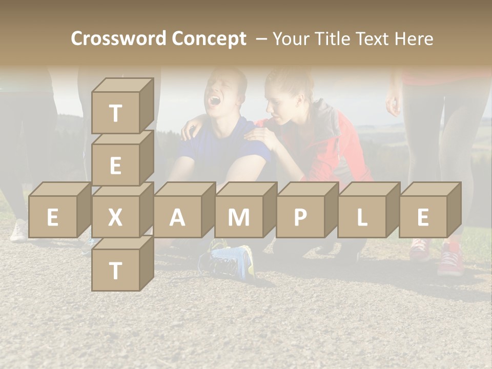 Sport Determination Action PowerPoint Template