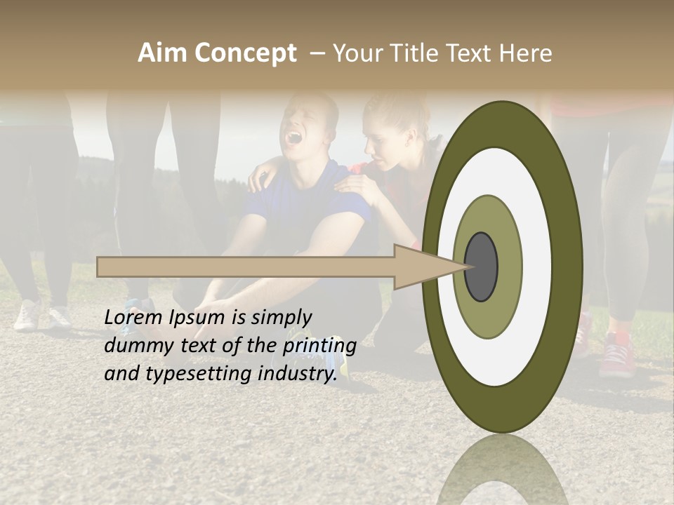 Sport Determination Action PowerPoint Template