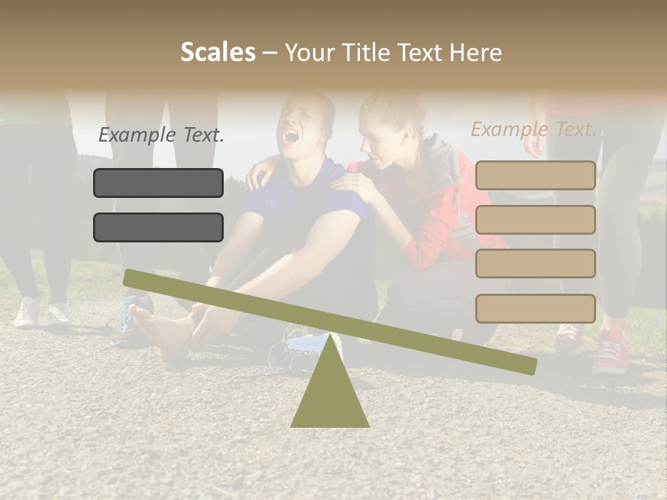 Sport Determination Action PowerPoint Template