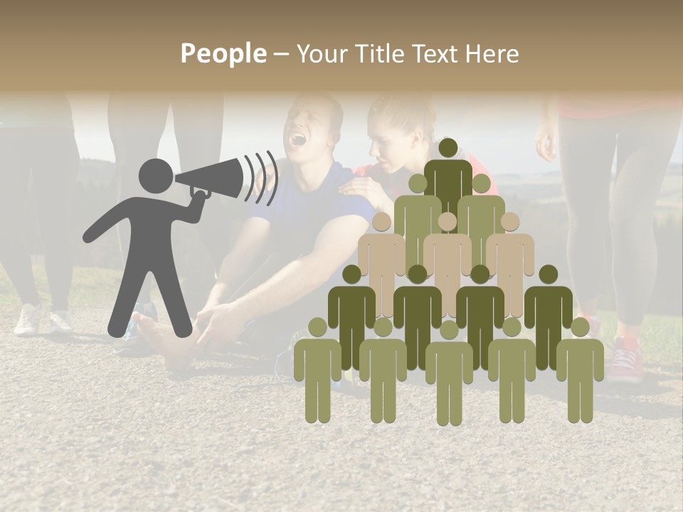 Sport Determination Action PowerPoint Template