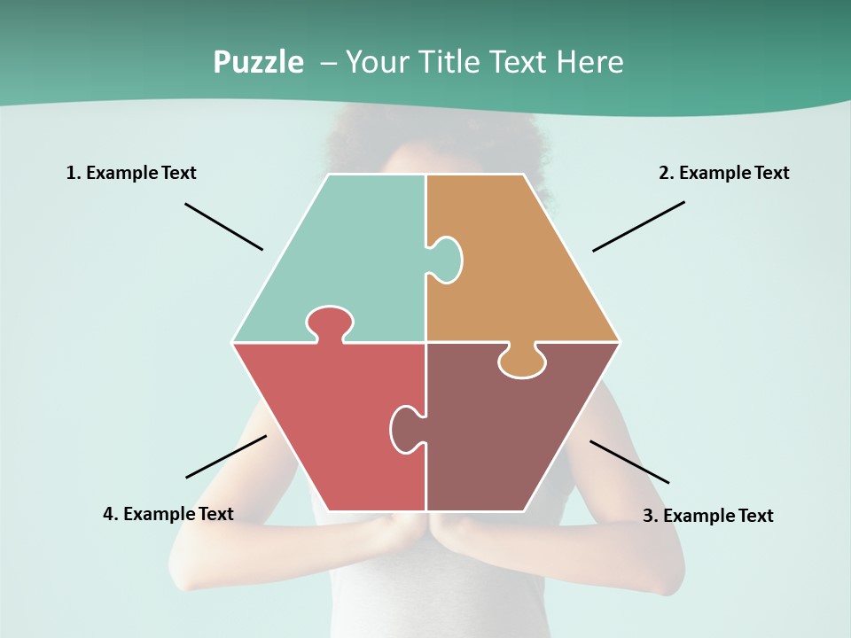 A Woman Sitting In A Yoga Position With Her Eyes Closed PowerPoint Template