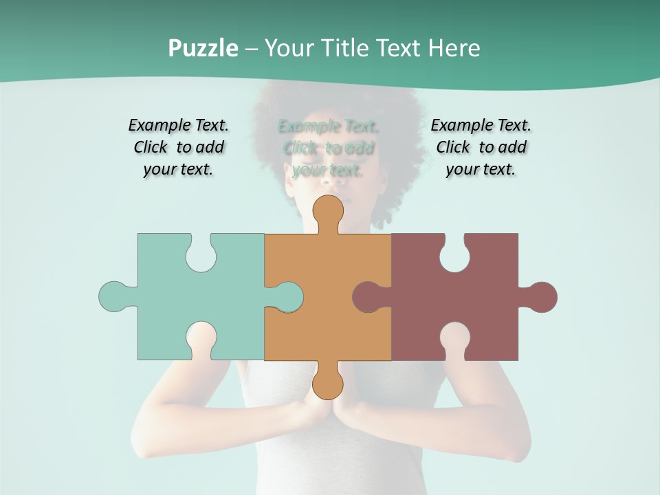 A Woman Sitting In A Yoga Position With Her Eyes Closed PowerPoint Template