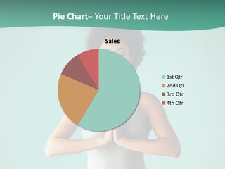 A Woman Sitting In A Yoga Position With Her Eyes Closed PowerPoint Template