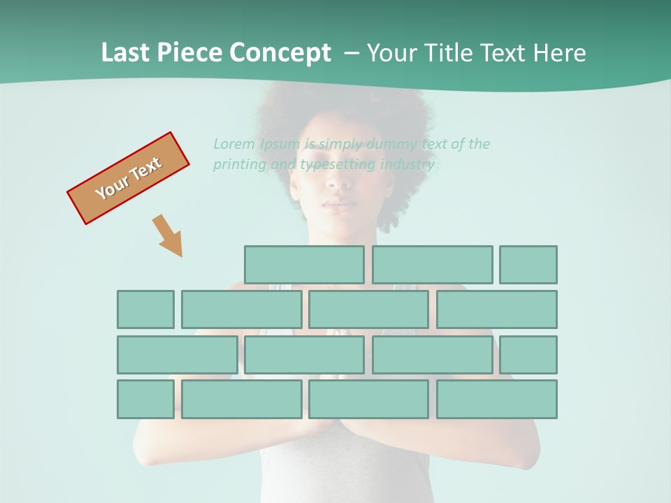 A Woman Sitting In A Yoga Position With Her Eyes Closed PowerPoint Template