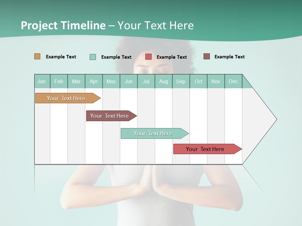 A Woman Sitting In A Yoga Position With Her Eyes Closed PowerPoint Template