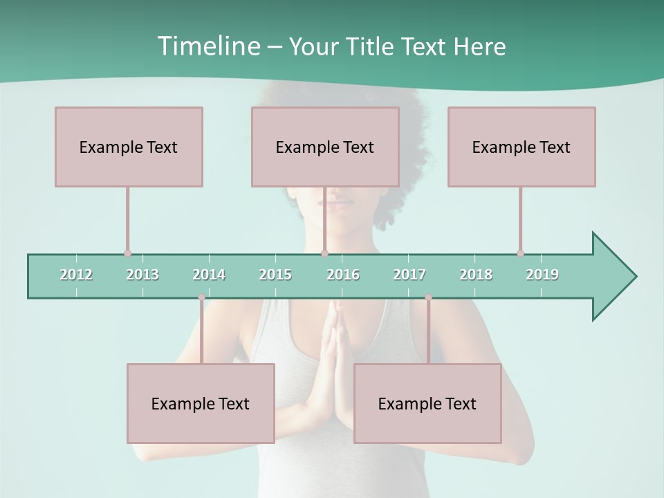 A Woman Sitting In A Yoga Position With Her Eyes Closed PowerPoint Template