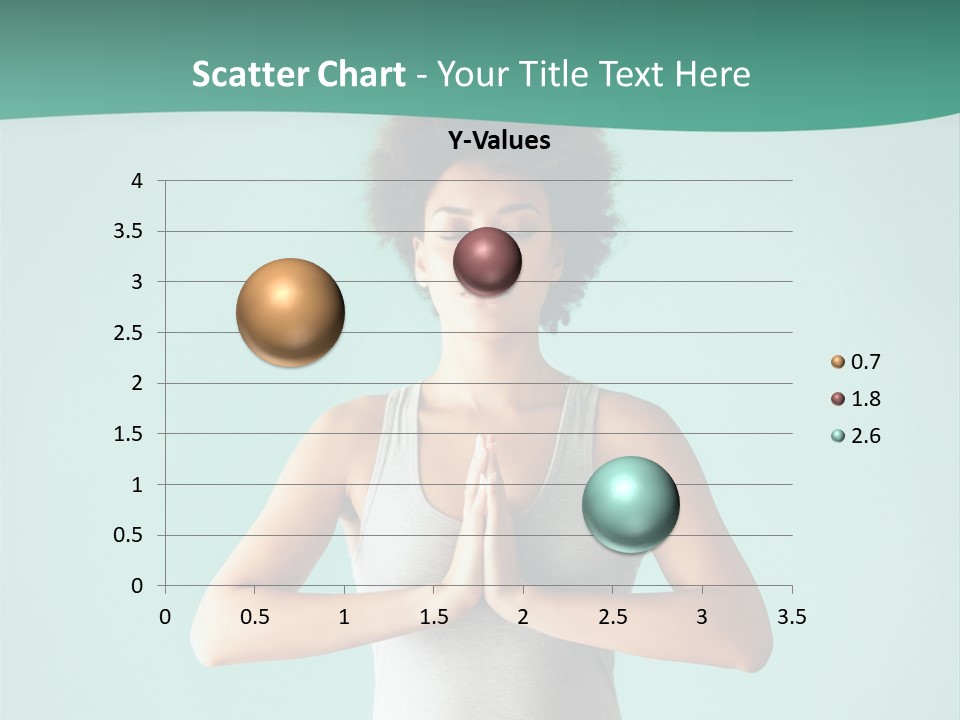 A Woman Sitting In A Yoga Position With Her Eyes Closed PowerPoint Template