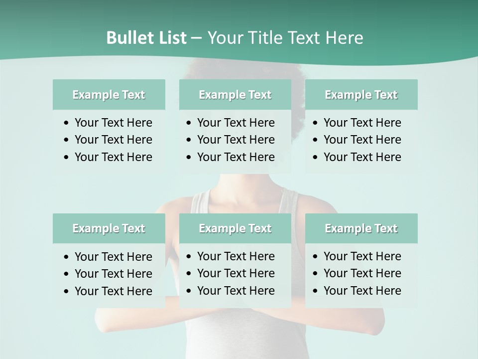 A Woman Sitting In A Yoga Position With Her Eyes Closed PowerPoint Template