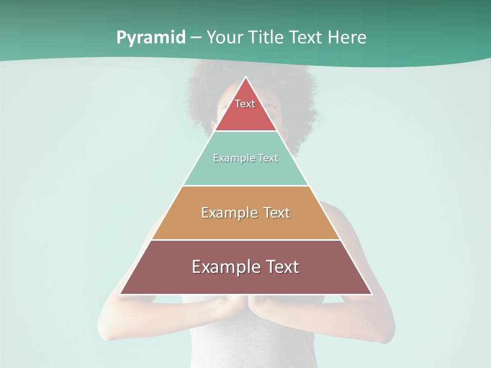 A Woman Sitting In A Yoga Position With Her Eyes Closed PowerPoint Template