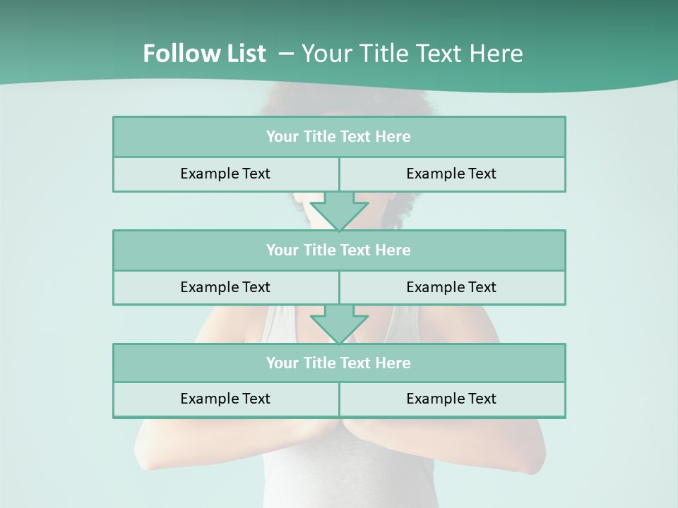 A Woman Sitting In A Yoga Position With Her Eyes Closed PowerPoint Template