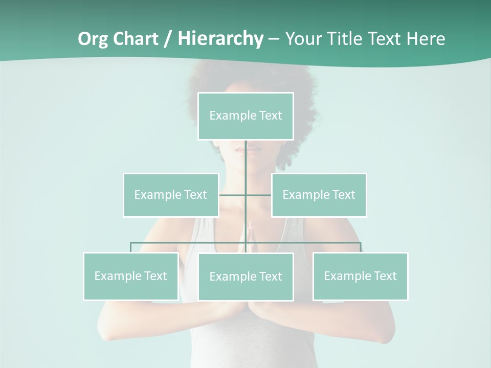 A Woman Sitting In A Yoga Position With Her Eyes Closed PowerPoint Template