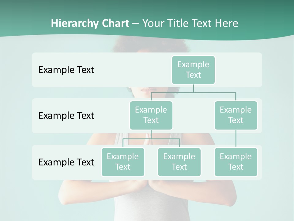 A Woman Sitting In A Yoga Position With Her Eyes Closed PowerPoint Template