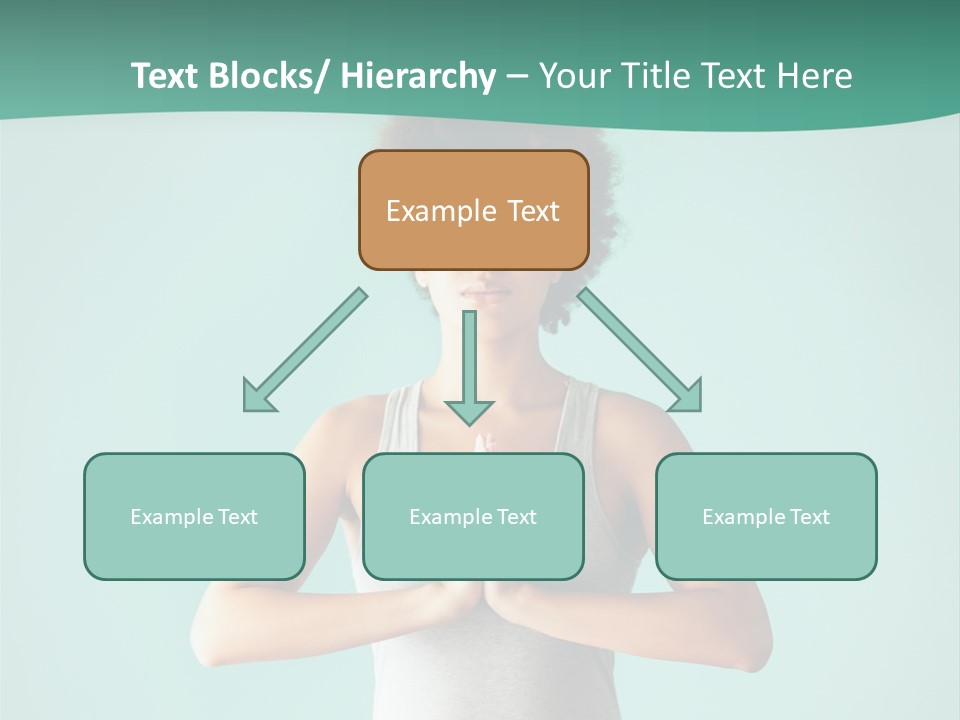 A Woman Sitting In A Yoga Position With Her Eyes Closed PowerPoint Template