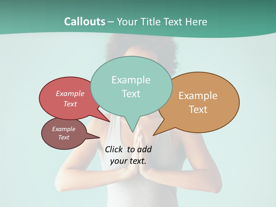 A Woman Sitting In A Yoga Position With Her Eyes Closed PowerPoint Template