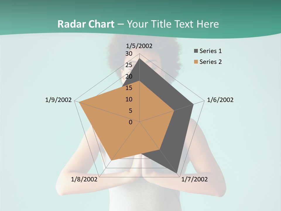 A Woman Sitting In A Yoga Position With Her Eyes Closed PowerPoint Template