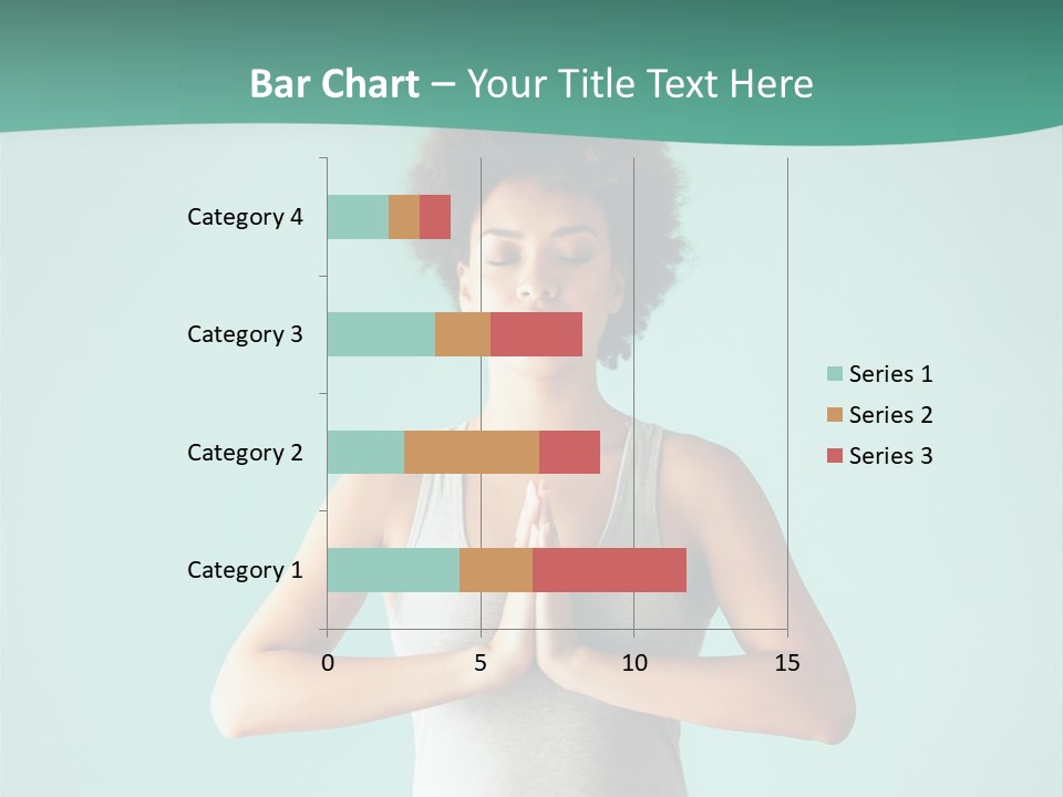A Woman Sitting In A Yoga Position With Her Eyes Closed PowerPoint Template