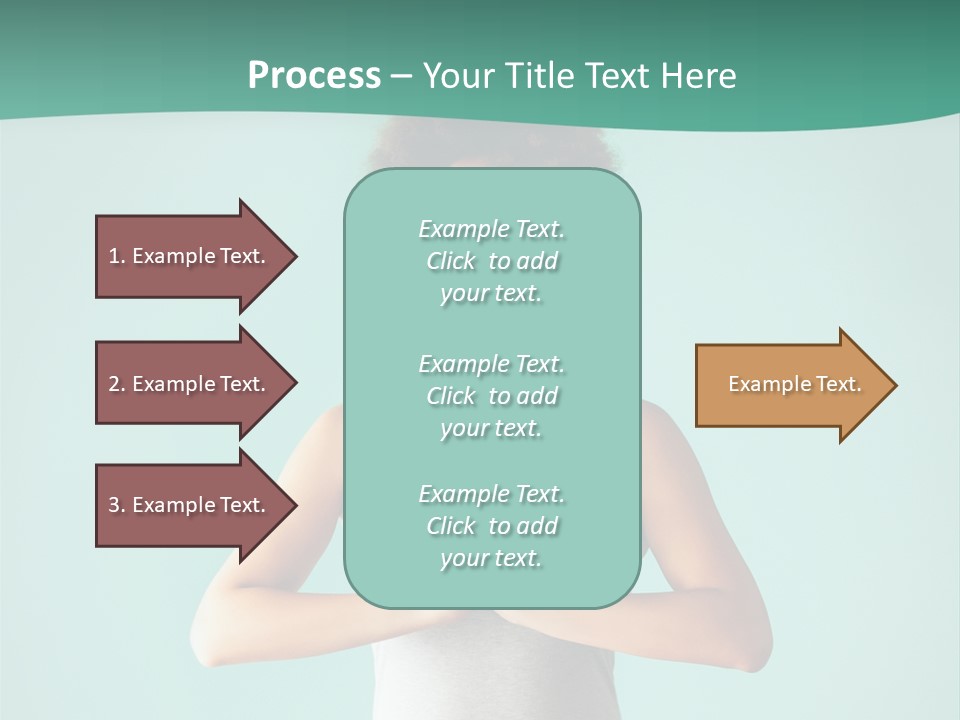 A Woman Sitting In A Yoga Position With Her Eyes Closed PowerPoint Template