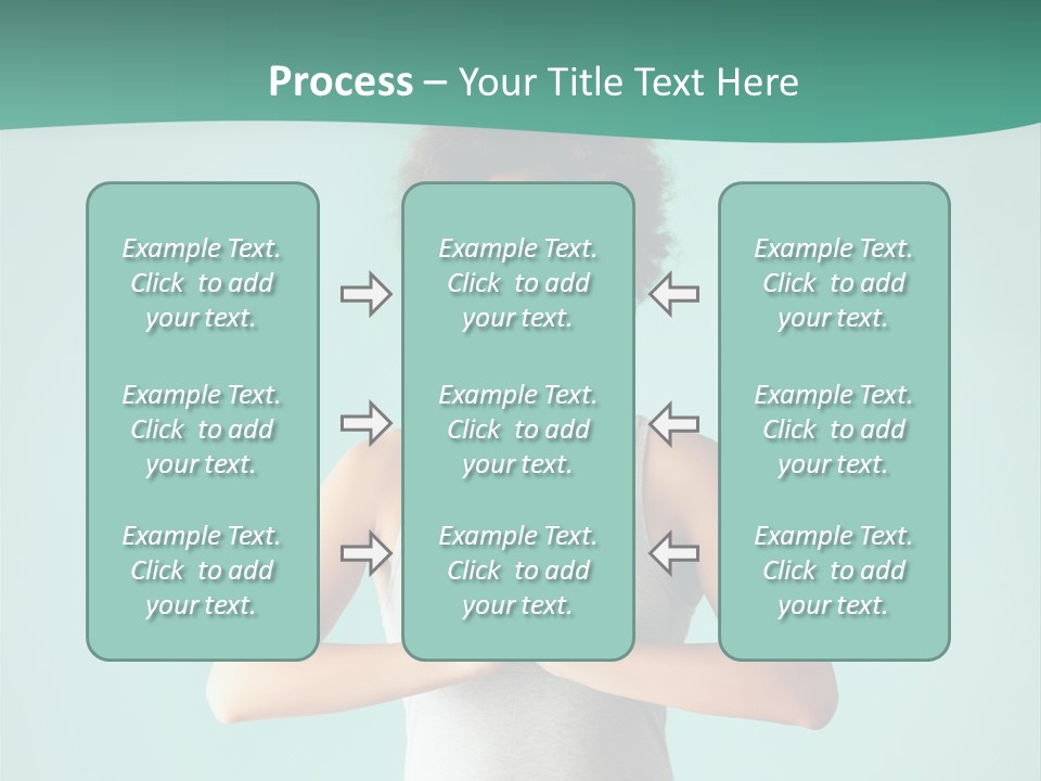 A Woman Sitting In A Yoga Position With Her Eyes Closed PowerPoint Template