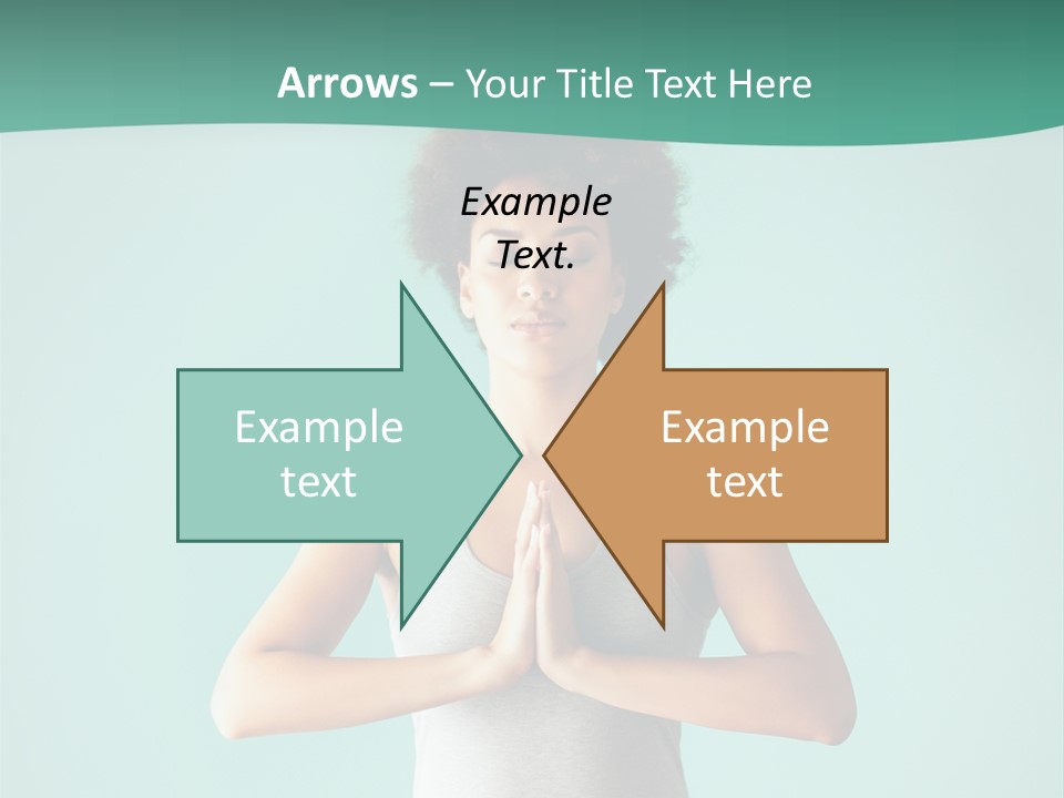 A Woman Sitting In A Yoga Position With Her Eyes Closed PowerPoint Template