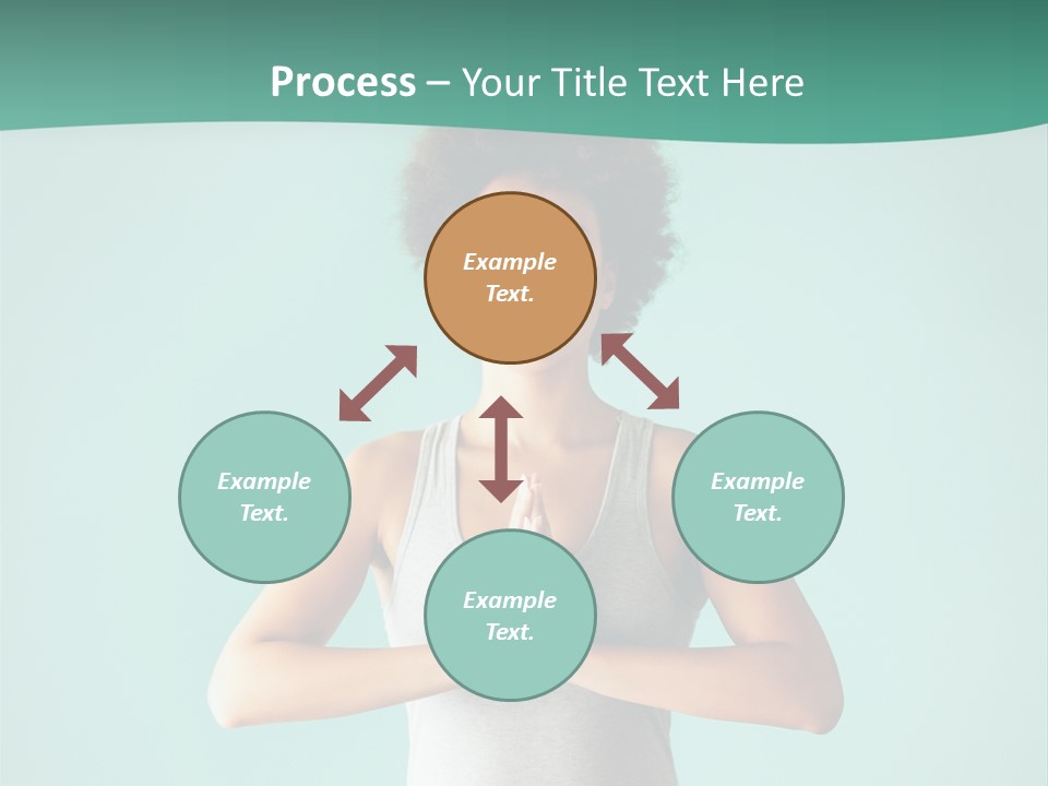 A Woman Sitting In A Yoga Position With Her Eyes Closed PowerPoint Template