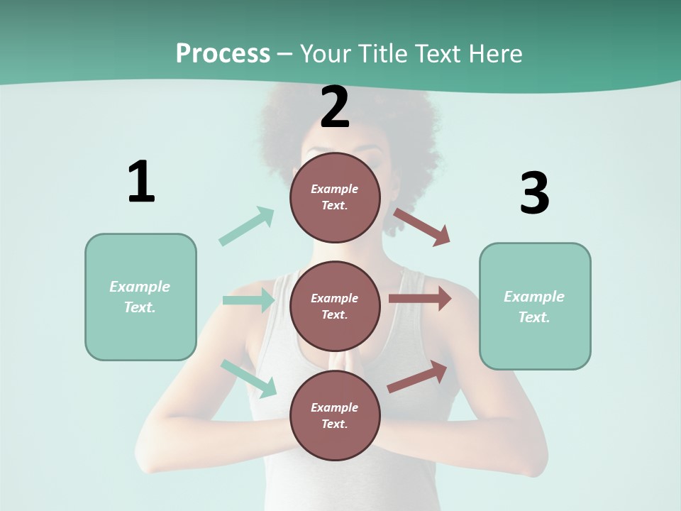 A Woman Sitting In A Yoga Position With Her Eyes Closed PowerPoint Template