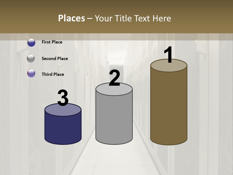 Data Center Connection Communication PowerPoint Template