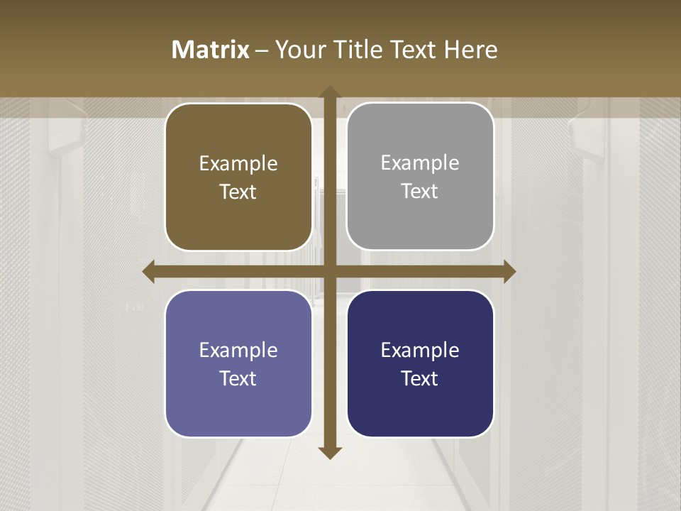 Data Center Connection Communication PowerPoint Template