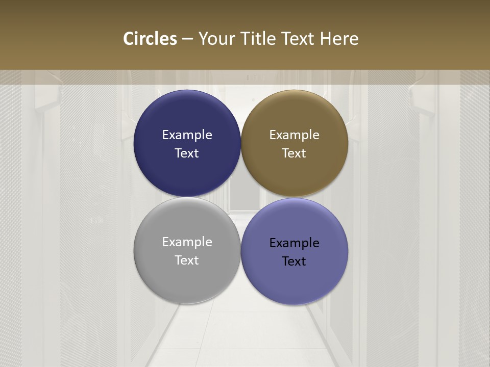 Data Center Connection Communication PowerPoint Template