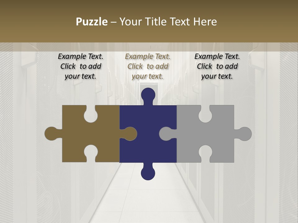 Data Center Connection Communication PowerPoint Template