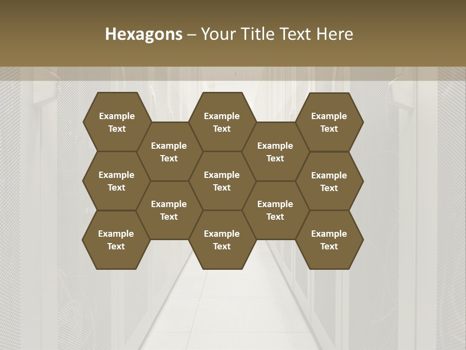 Data Center Connection Communication PowerPoint Template