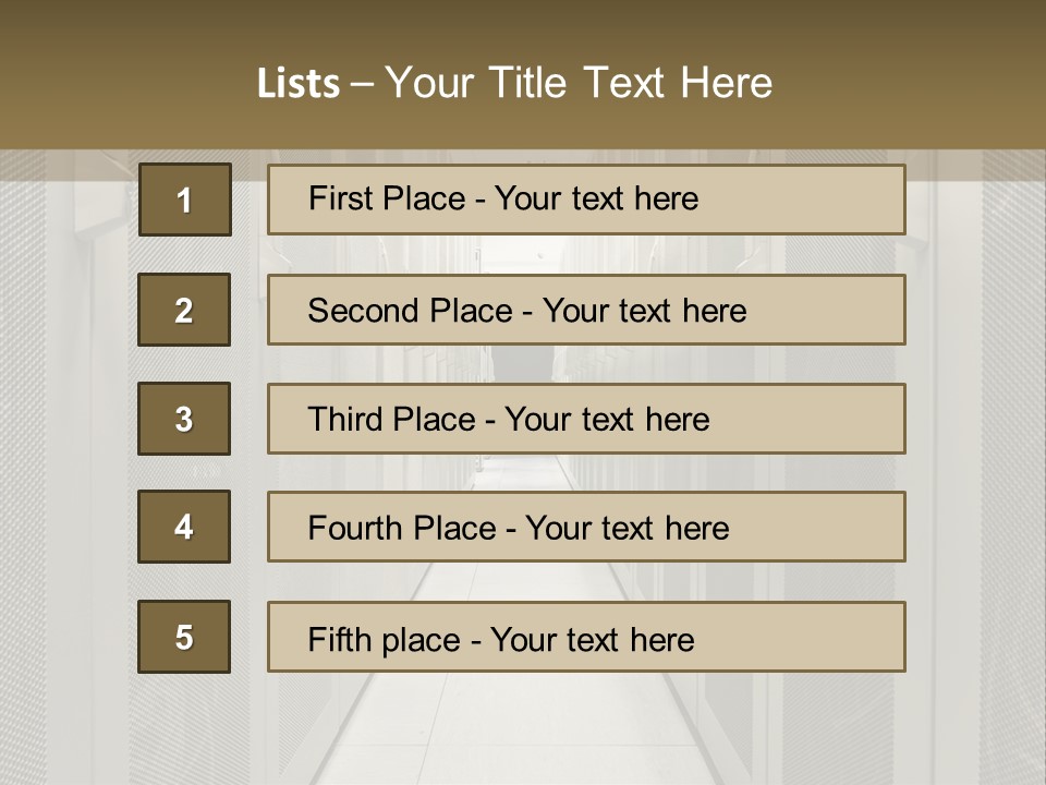 Data Center Connection Communication PowerPoint Template