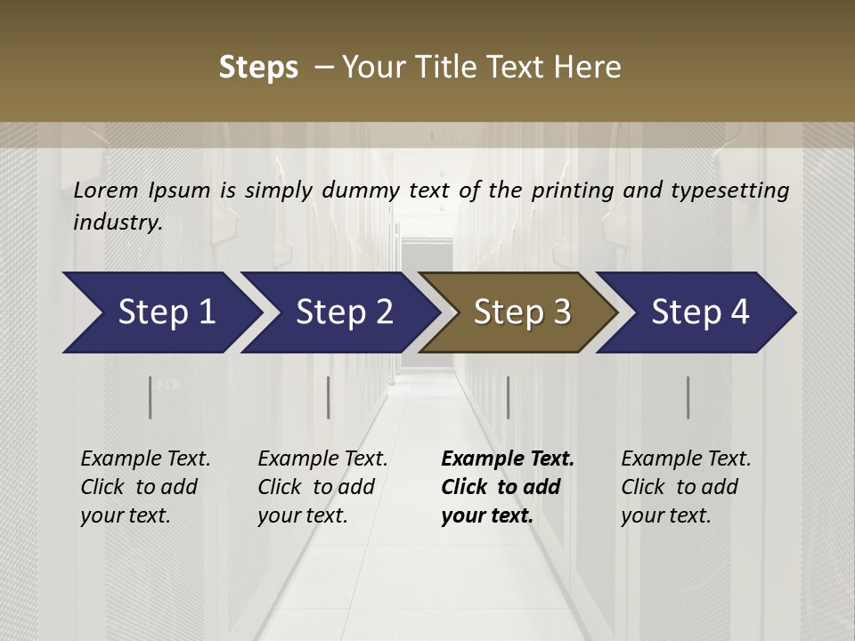 Data Center Connection Communication PowerPoint Template