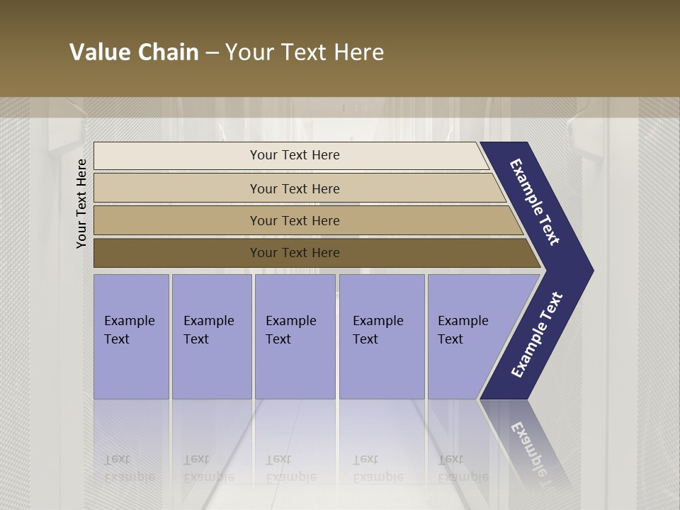 Data Center Connection Communication PowerPoint Template