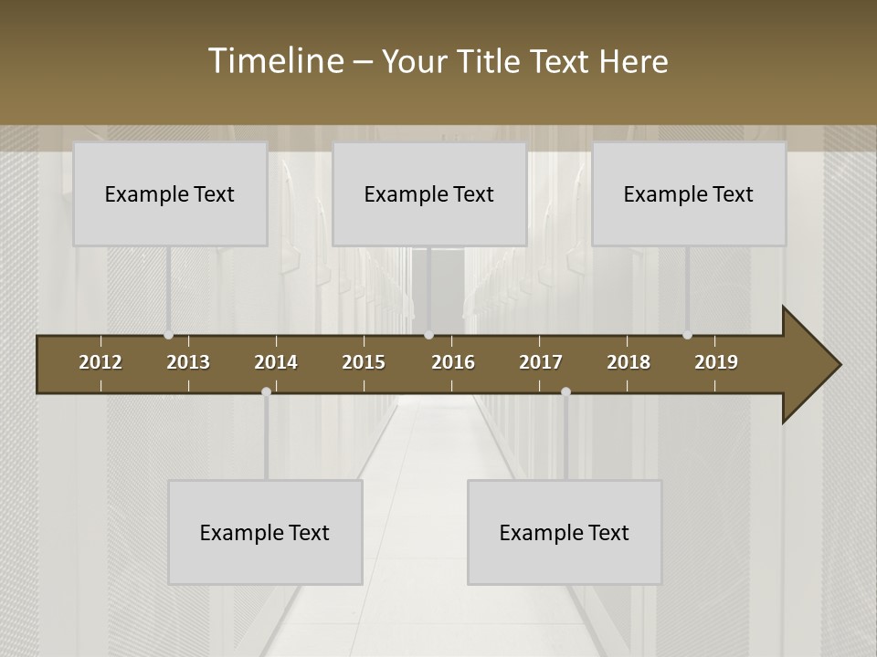 Data Center Connection Communication PowerPoint Template