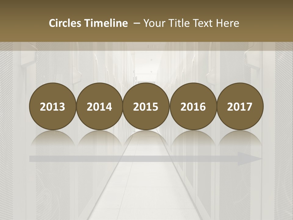 Data Center Connection Communication PowerPoint Template