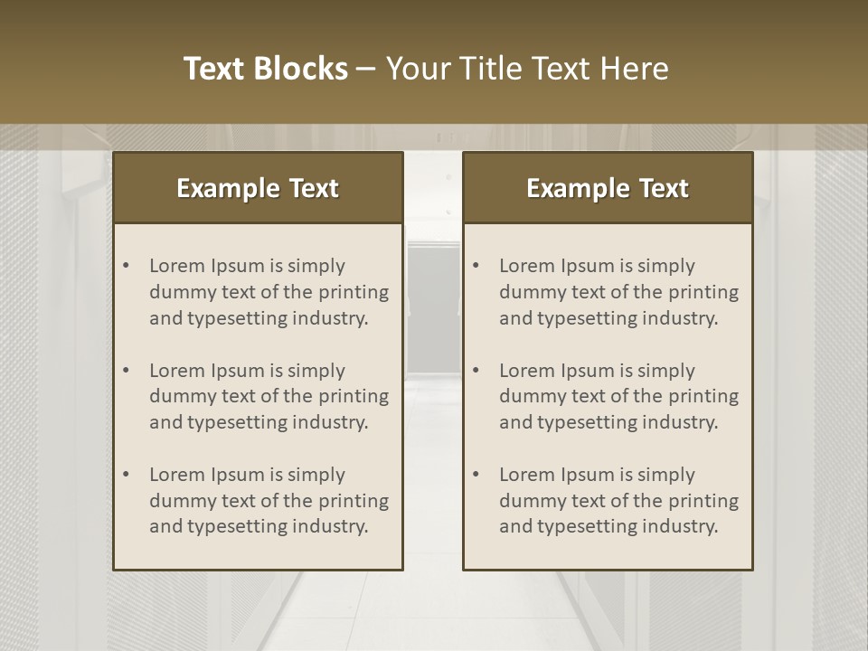 Data Center Connection Communication PowerPoint Template