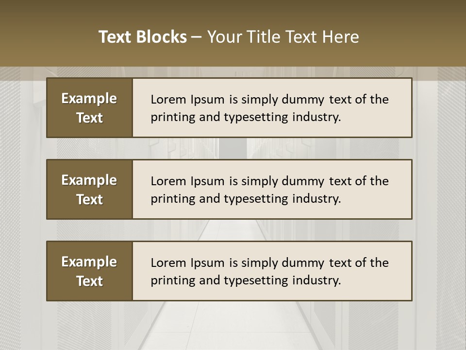 Data Center Connection Communication PowerPoint Template