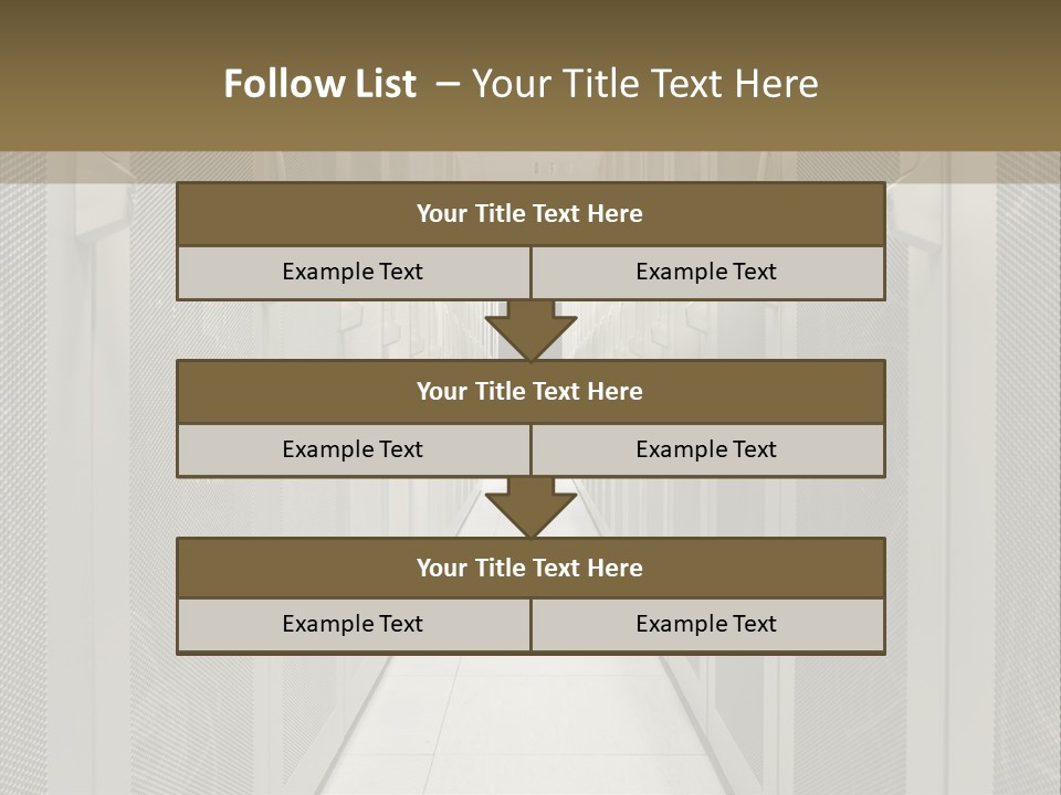 Data Center Connection Communication PowerPoint Template