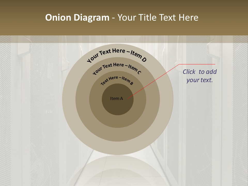 Data Center Connection Communication PowerPoint Template