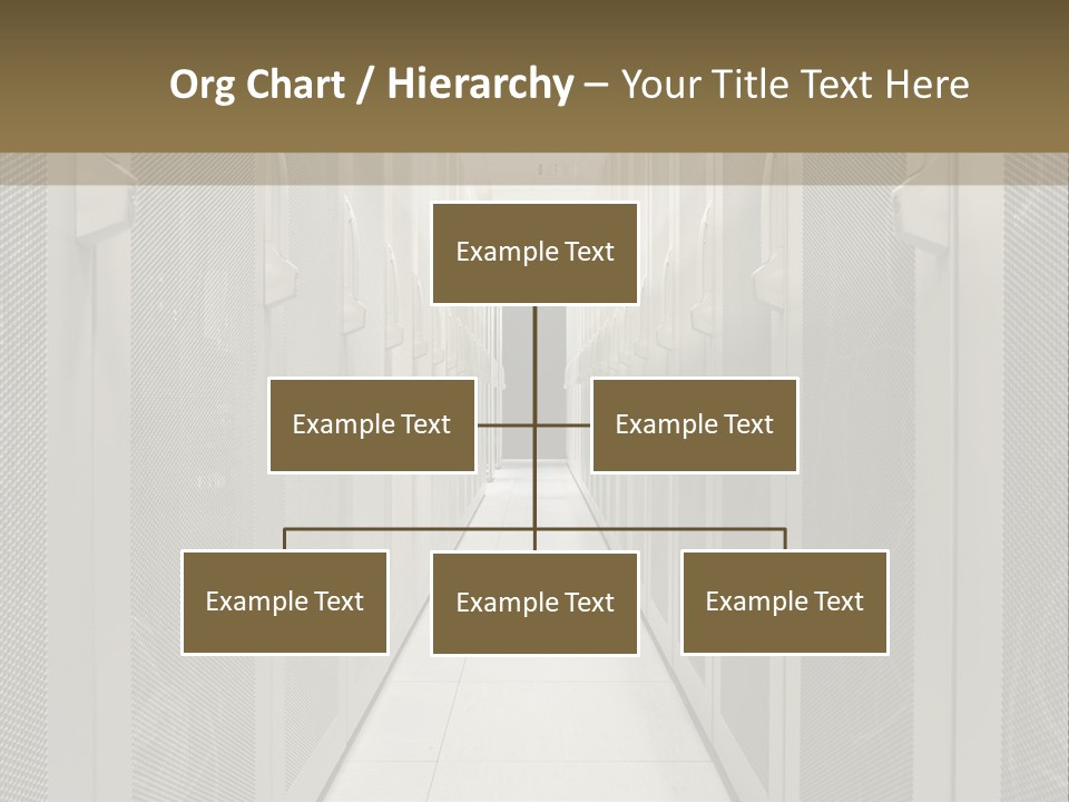 Data Center Connection Communication PowerPoint Template