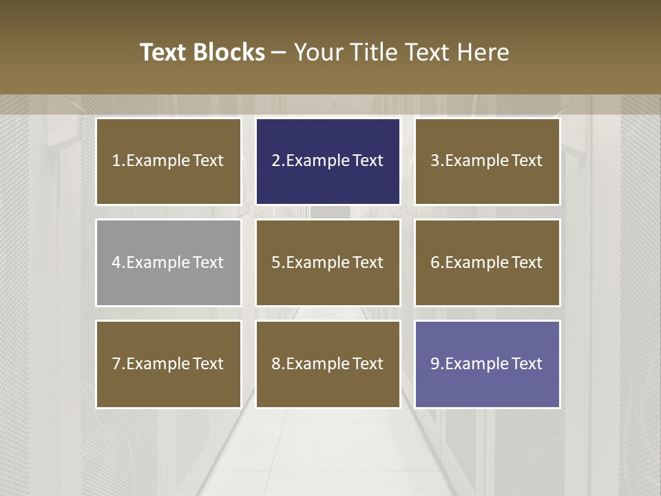 Data Center Connection Communication PowerPoint Template