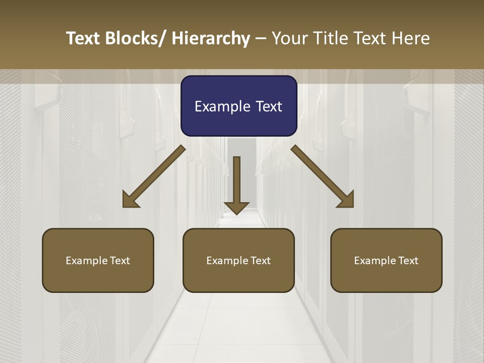 Data Center Connection Communication PowerPoint Template