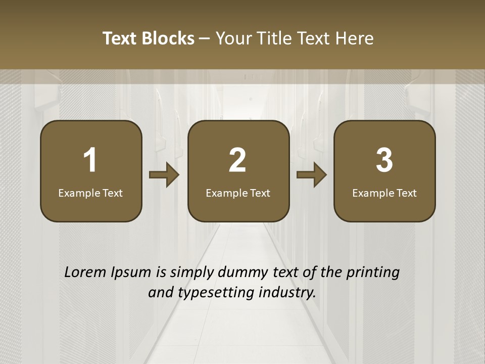 Data Center Connection Communication PowerPoint Template