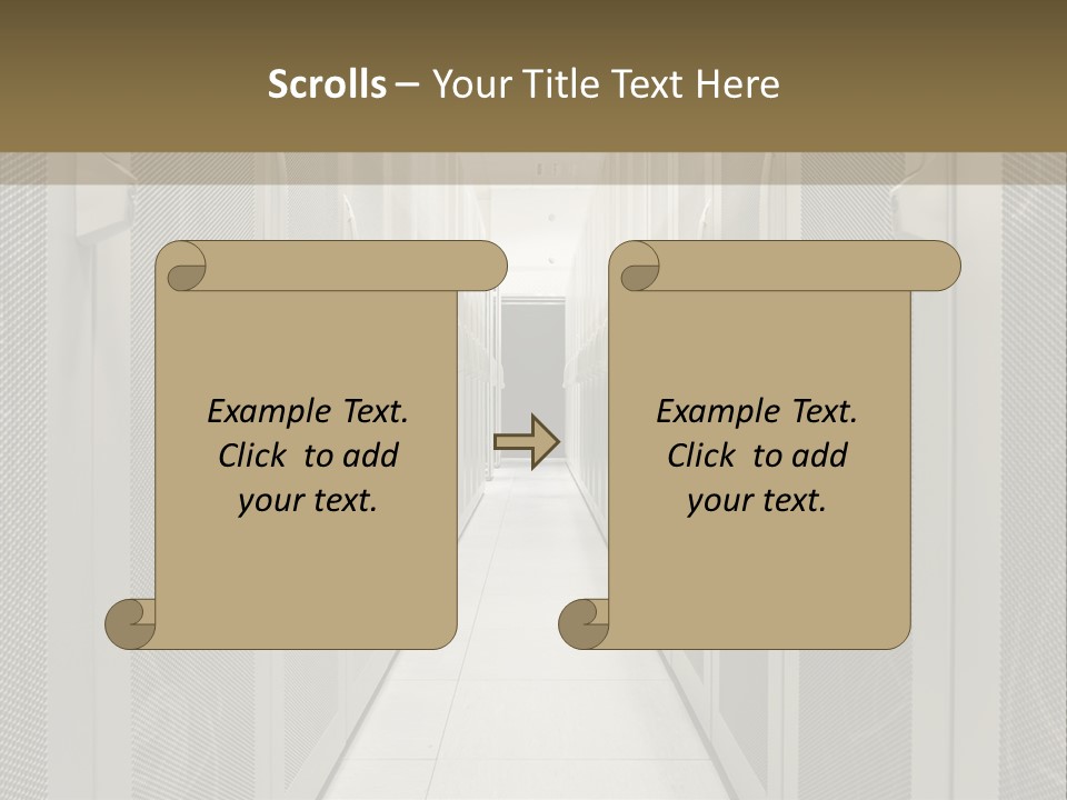 Data Center Connection Communication PowerPoint Template