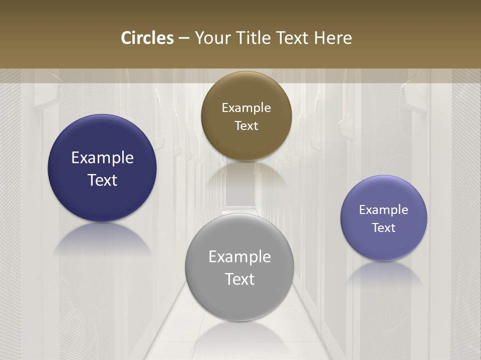 Data Center Connection Communication PowerPoint Template