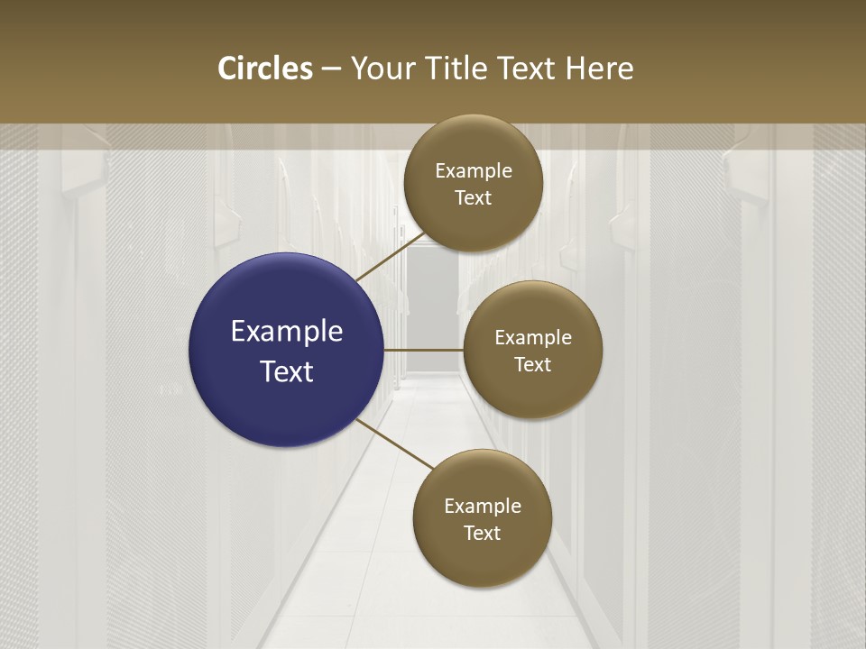 Data Center Connection Communication PowerPoint Template